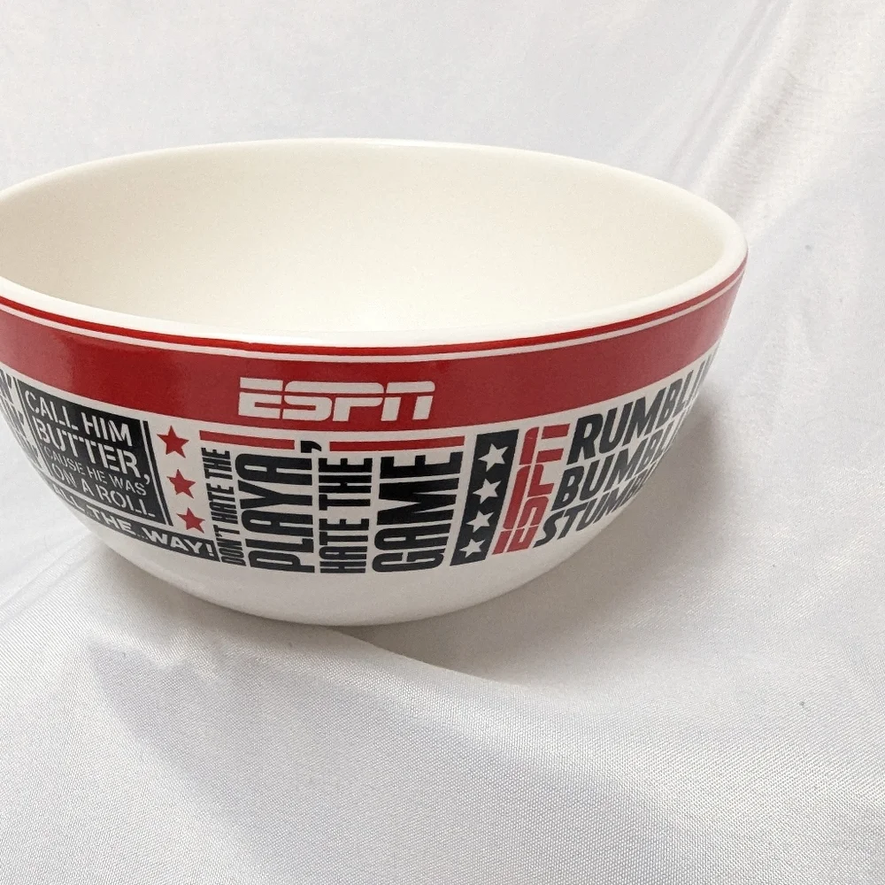 2 Espn Halmark Chris Berman Quote Ceramic Dip Bowls 5